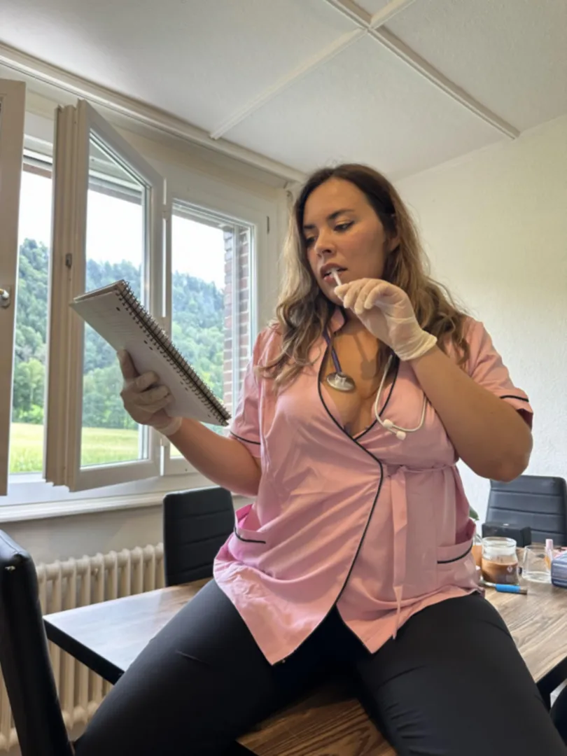 I note: patient addicted to my moans