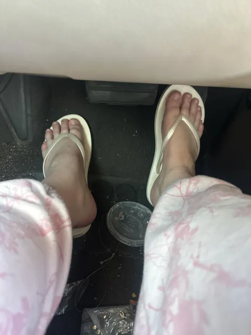 I only drive in flip flops
