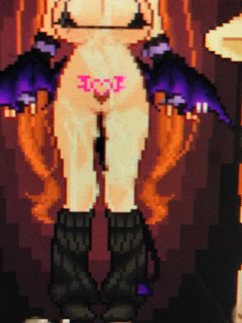 I think she looks so cute with the womb tattoo and the heart pubes