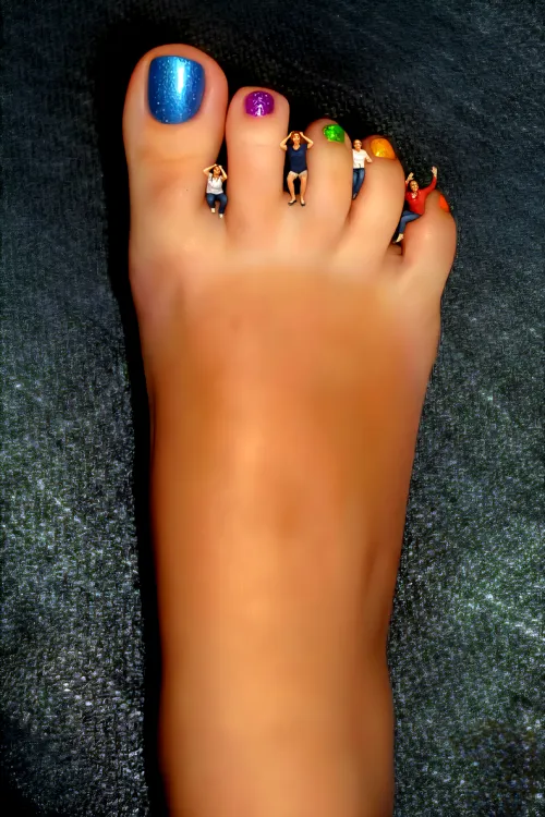 I think they are very scared between my toes