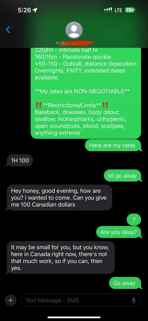 I thought I’ve seen it all until someone asks me for money lmao