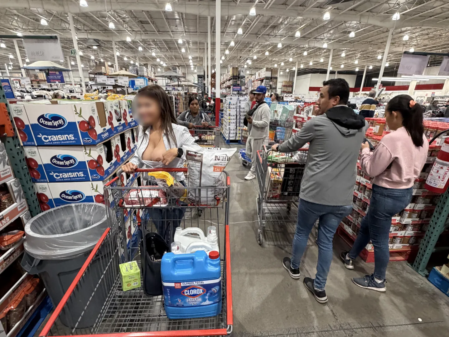 I totally got busted at Costco