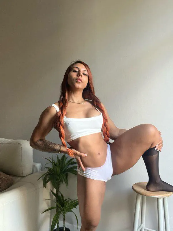 I wanted you to see my pretty red braids