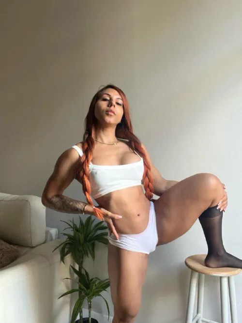 I wanted you to see my pretty red braids