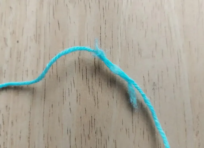 I was 75% done with my project and then I found THIS in my yarn