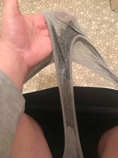 I was asked for a pic of my wet panties … at first I was ashamed but I am trying to embrace that this is how my pussy reacts to being horny ‍♀️