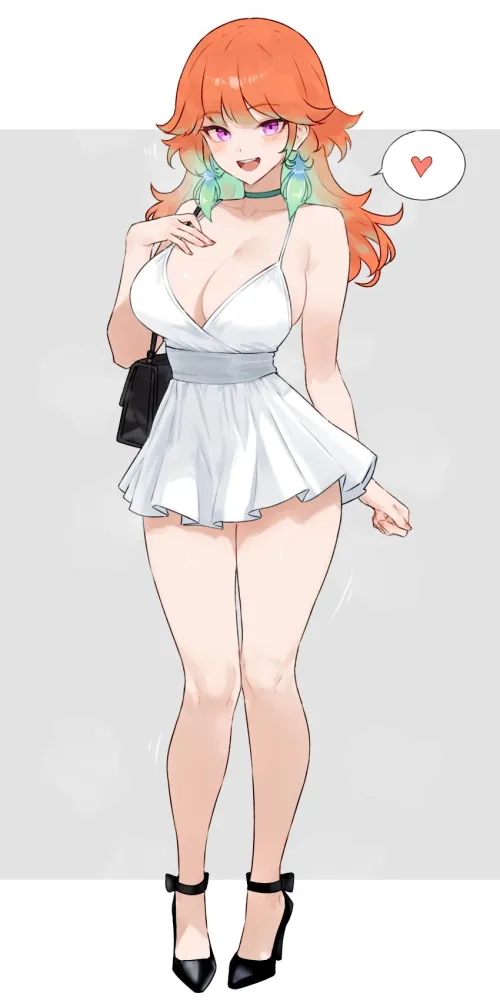 I went to the skinsuit store to get a chance to be someone else, not a fat slob that I am. There I never would've guessed that I would meet such a beatiful girl. Apparently she wanted to catch a break from all those lustful stares and preassure of her l