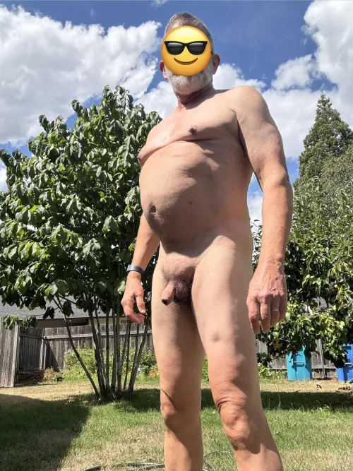 I wish I had a place besides my back yard to be with other nude dudes!