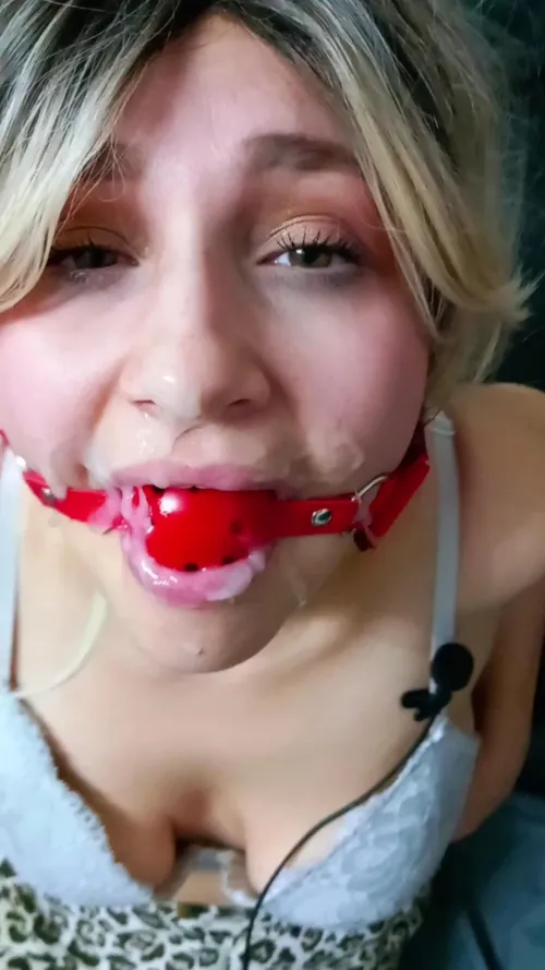 If that's your load, should I lick it and leave the gag clean?