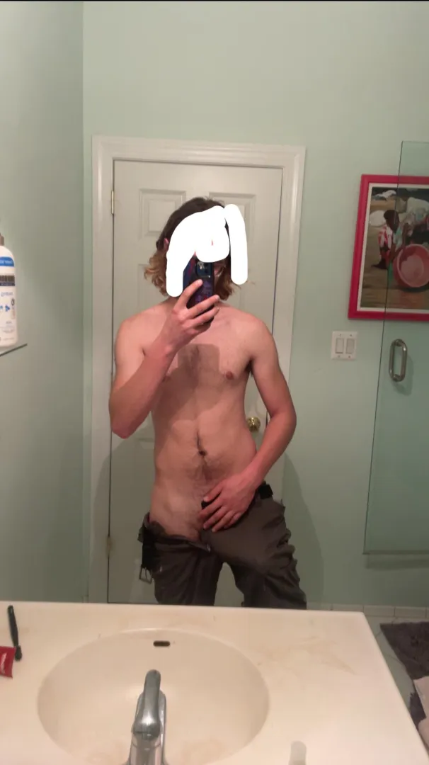 Ignore the awkward censorship and admire [M]y bulge....