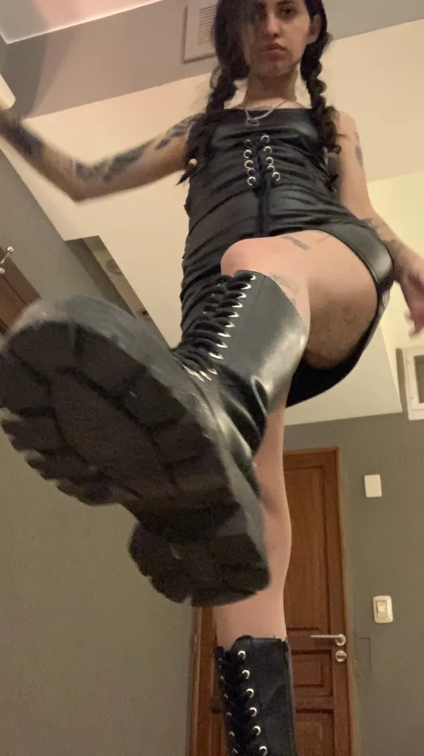 I'll step on your little penis and you'll empty your wallet