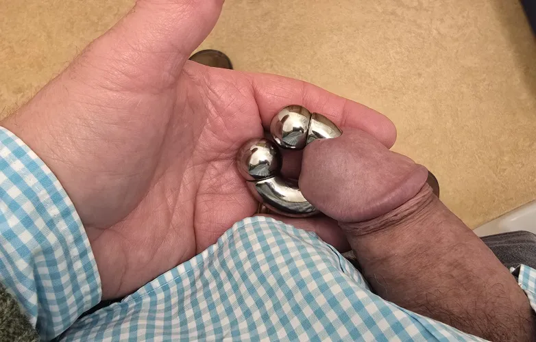 I'm having a very hard time keeping this in my pants. 16mm x 16mm with 20mm balls