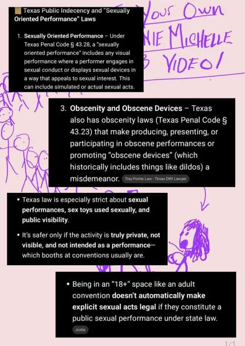 Im so sorry, but this bimbo doll doesn't want to break the law! 