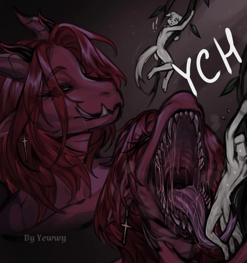 {Image} Food for Lady Dragon | Oral vore | Soft vore