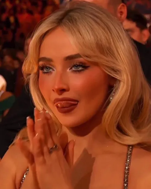 Imagine she's looking that way at you 