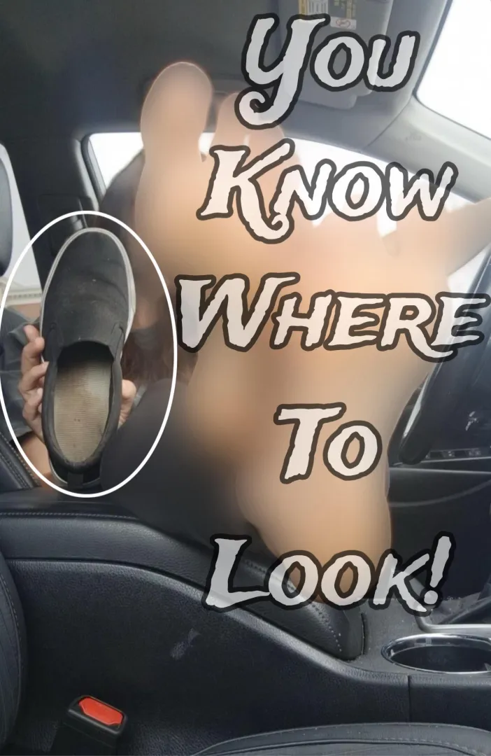 Imagine smelling her shoe while you jerk your tiny cock.