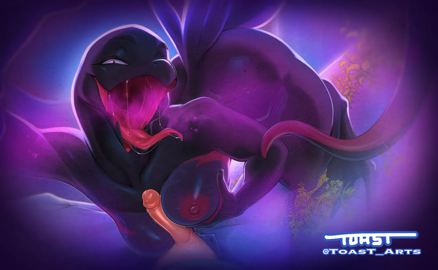 Imminent blowjob (toast-arts)