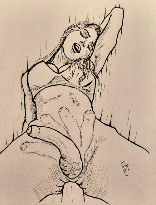 In motion, ink, by me