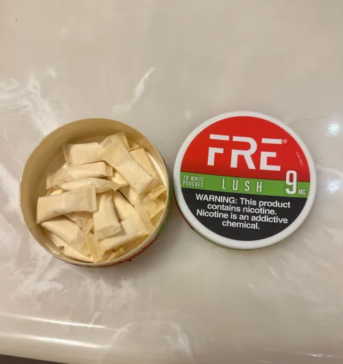 Inside of Nee Fre Can is yellow and dry.