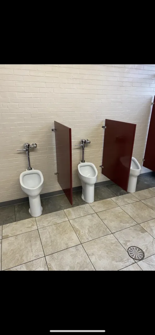 Interesting looking urinals at Museum