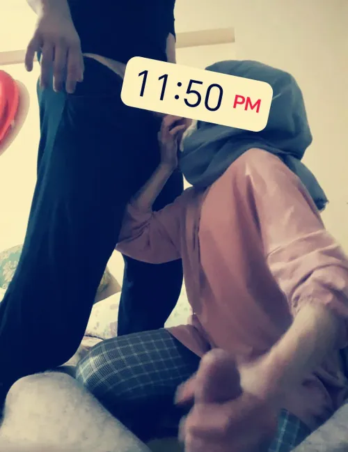 Intimate wearing hijab hot?