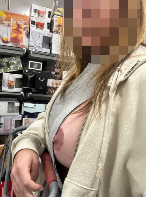 Is this shirt cut too narrow to wear without a bra out in public? 