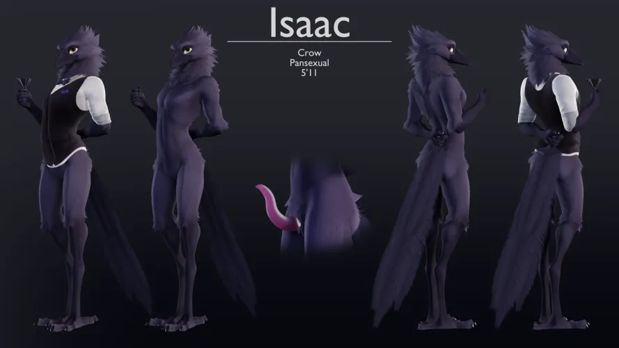 Isaac, The Bar Crow - Ref Sheet (ruaidri) [M]