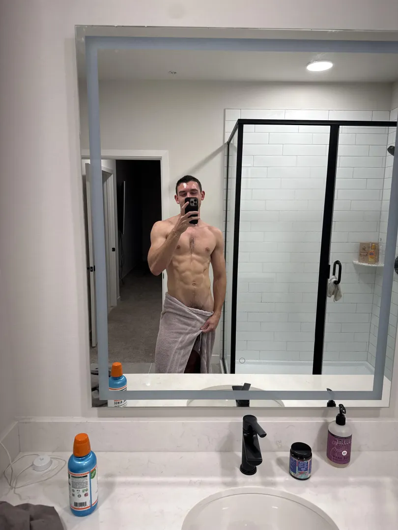 It caught my after the shower