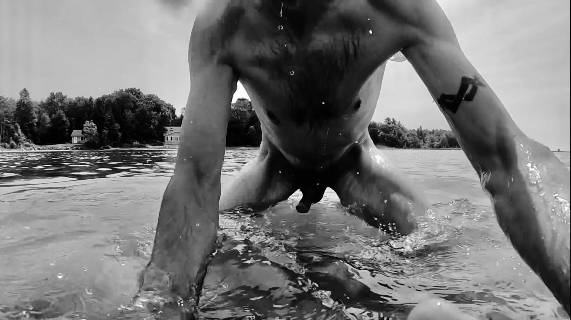 It’s a long walk back with it only being knee deep all the way to the dock!