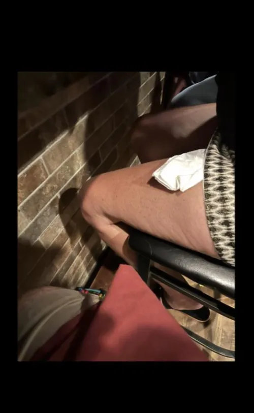 “It’s Flirty Friday! After I have some tequila I might tell the guy I end up talking to at the tavern that my husband has a micro penis? lol. You just sit there like a wimp if I do, or I will tell and show him more.“