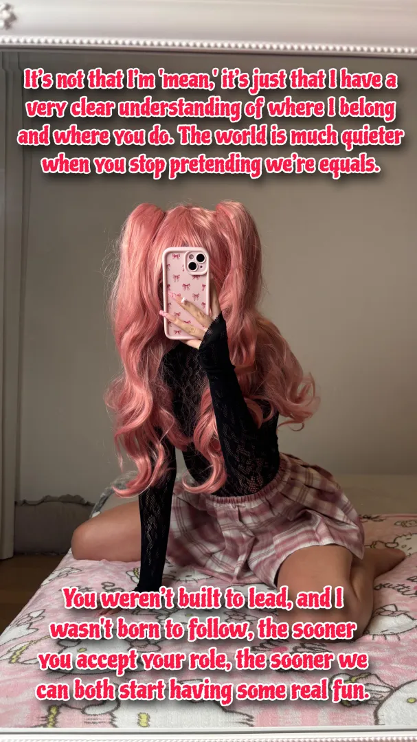 It's not that I'm mean you just weren't built to lead!