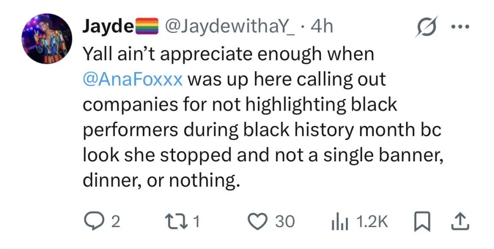 It’s still racial tension in the industry