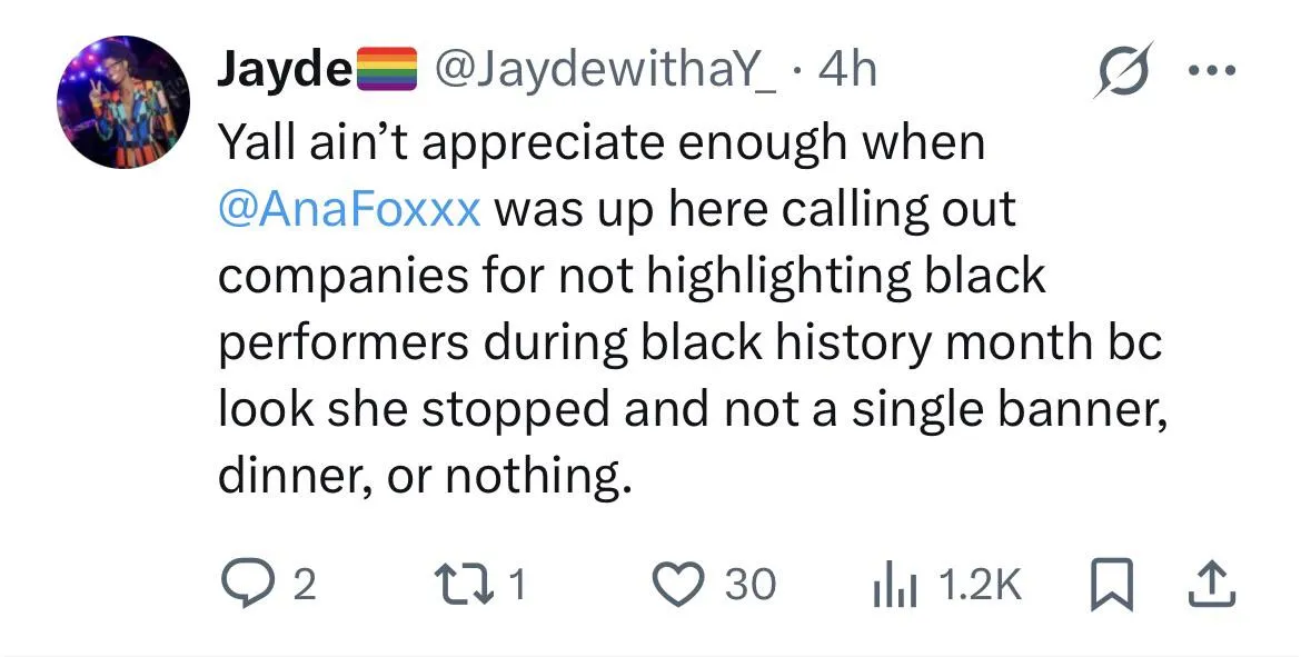 It’s still racial tension in the industry