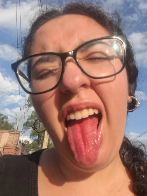 It's very hot and my lips want to get a little wet.