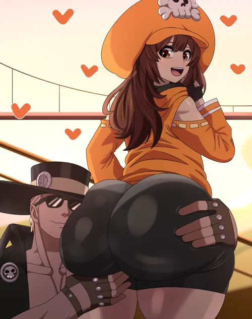 Johnny finally takes a liking to May's assets (Kibou-kage) (my commission)