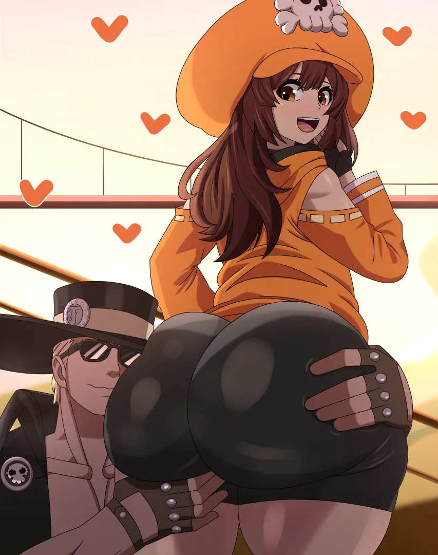 Johnny finally takes a liking to May's assets (Kibou-kage) (my commission)