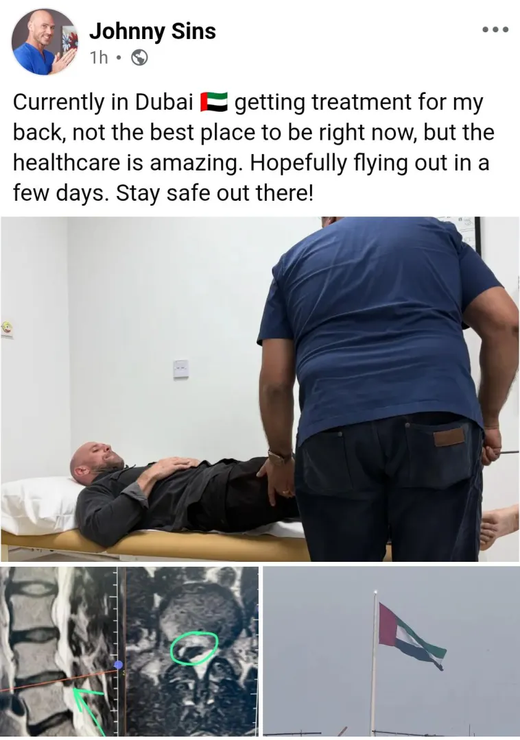 Johnny Sins in United Arab Emirates