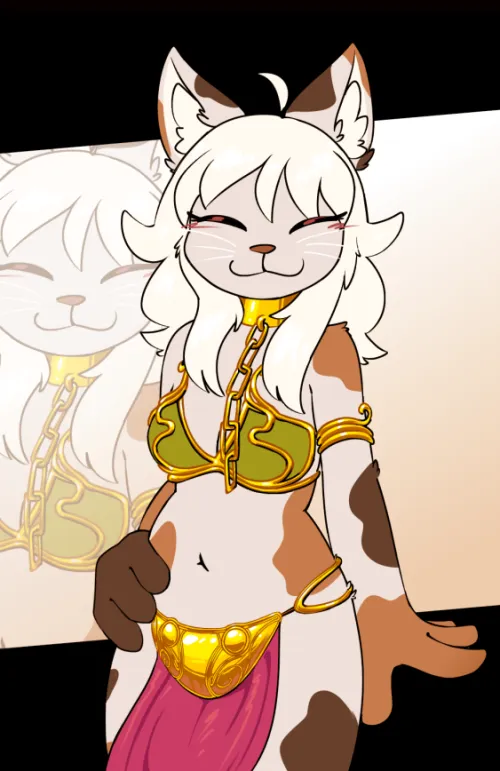 Jojo Rose in the Slave Leia outfit