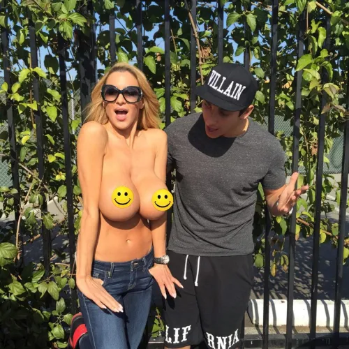 Jordan Topless in Public