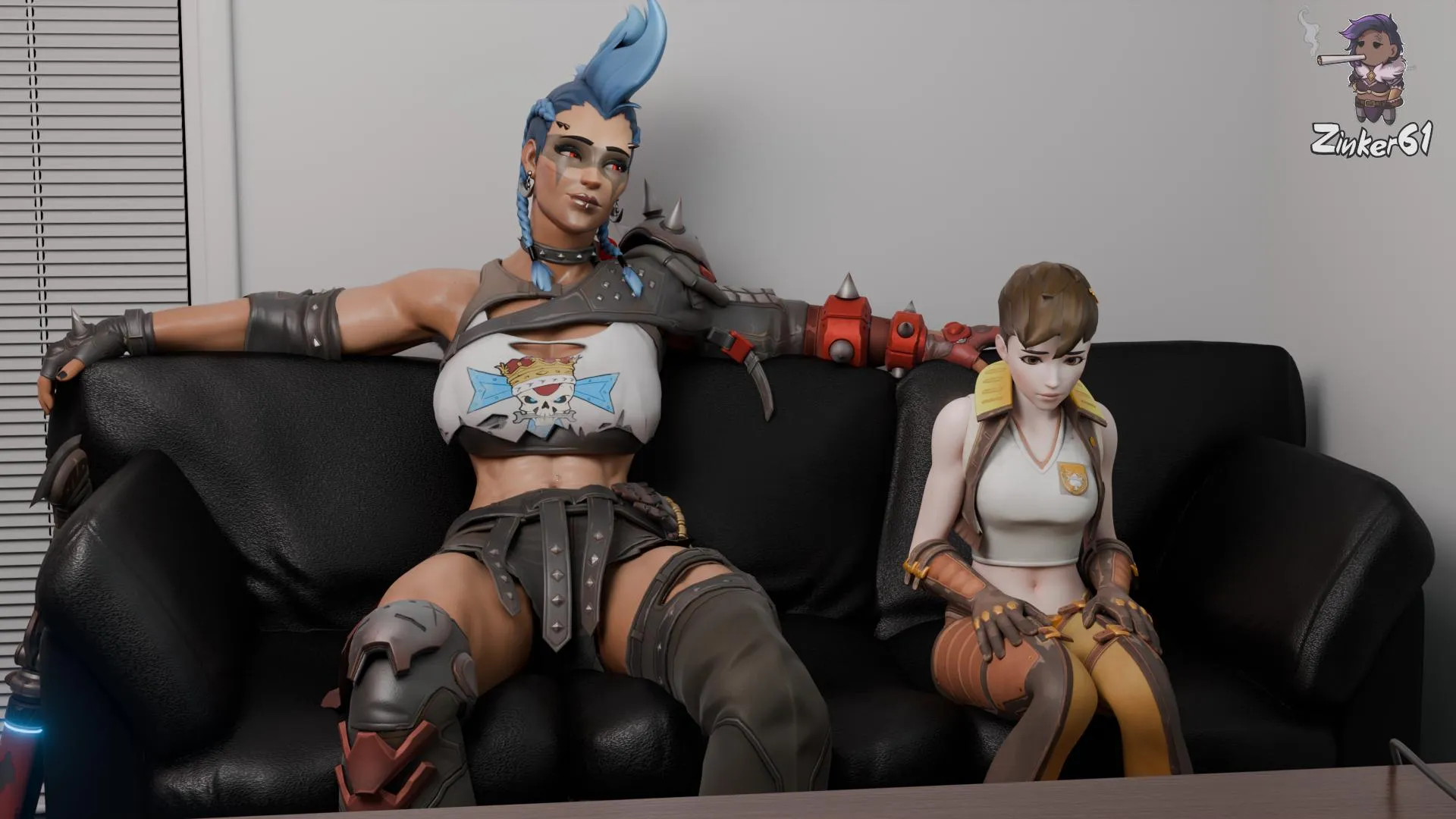 JQ and dva going in for some kind of interview, wish them luck! (OC, Zinker61)