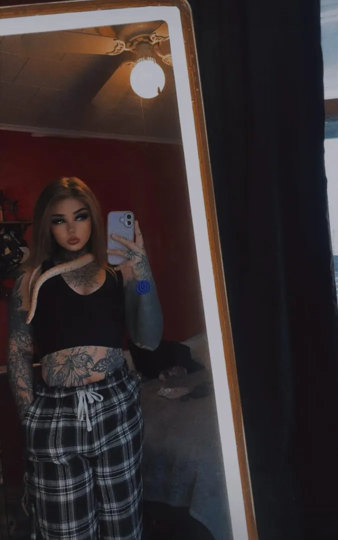 Just a tatted girl & her sidekick.