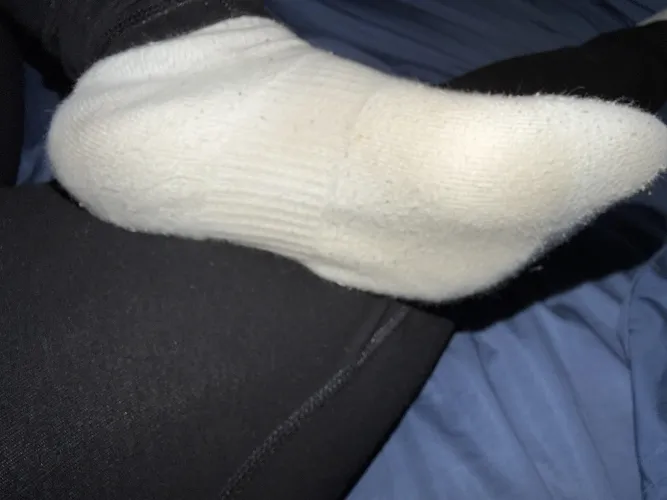 Just finished running at the gym. My feet are hot and ready.