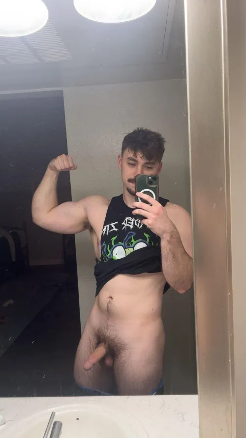 Just letting it hang out