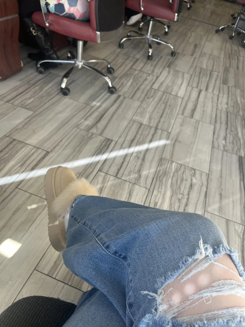 Just me, my Uggs and a loser boy who is funding it all