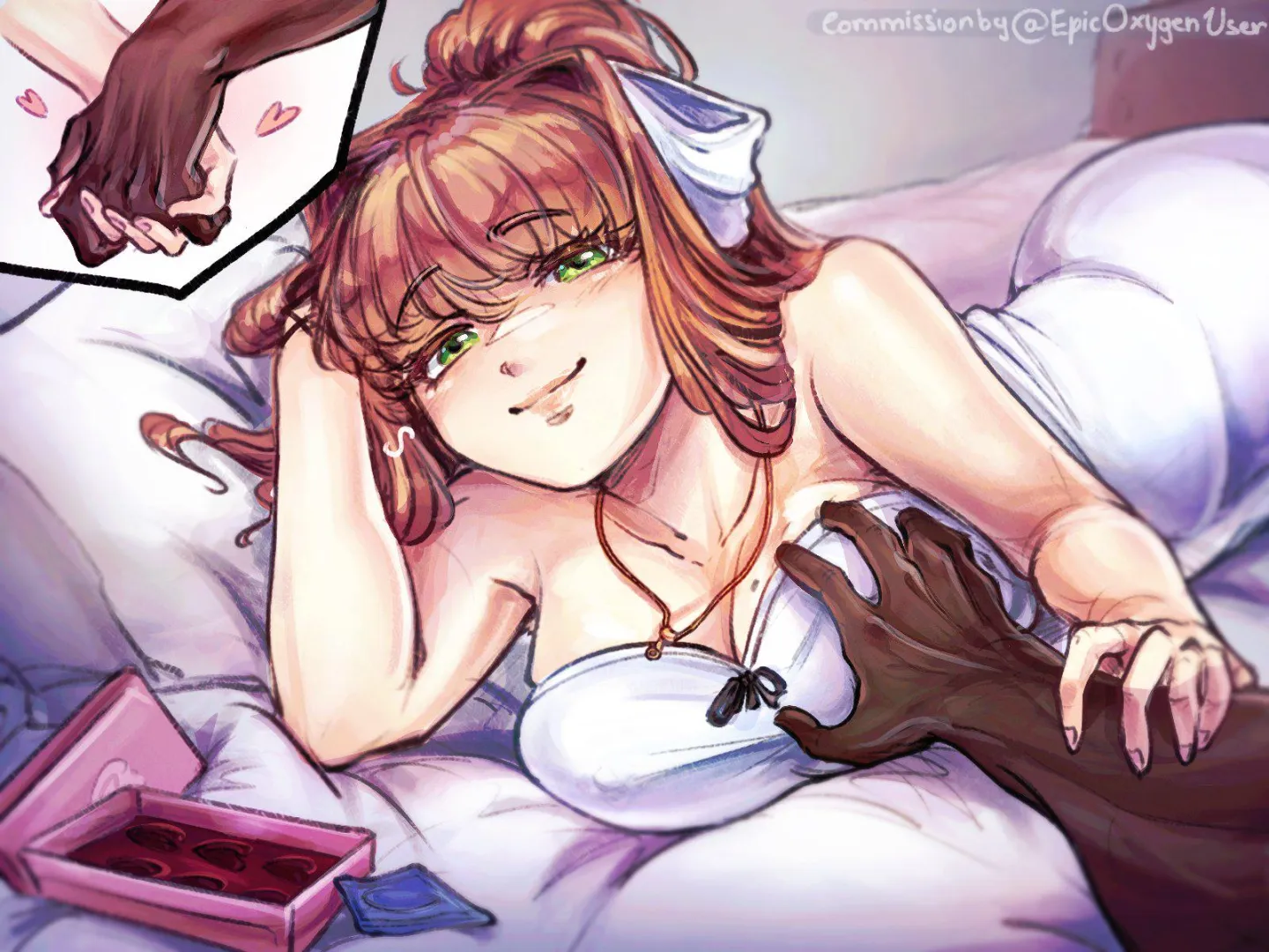 Just Monika on valentine's day (EpicOxygenUser on twitter)