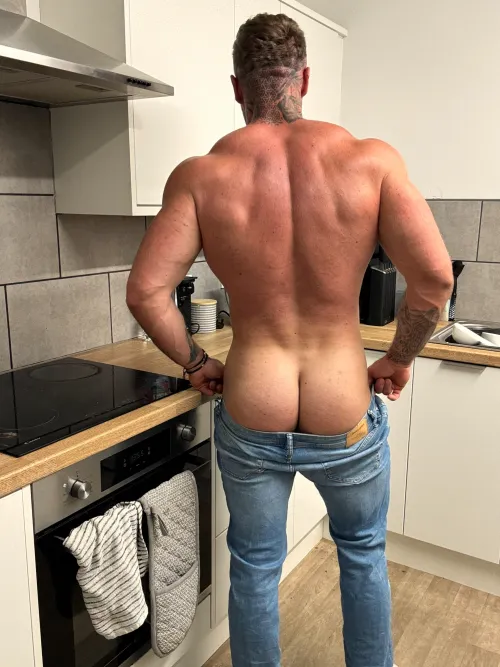 just preparing the cake