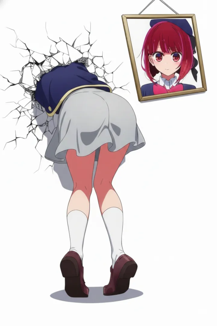 Kana stuck in wall