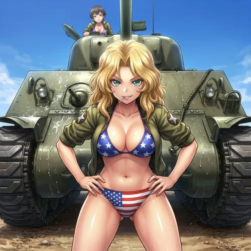 Kay and Naomi [Girls Und Panzer]