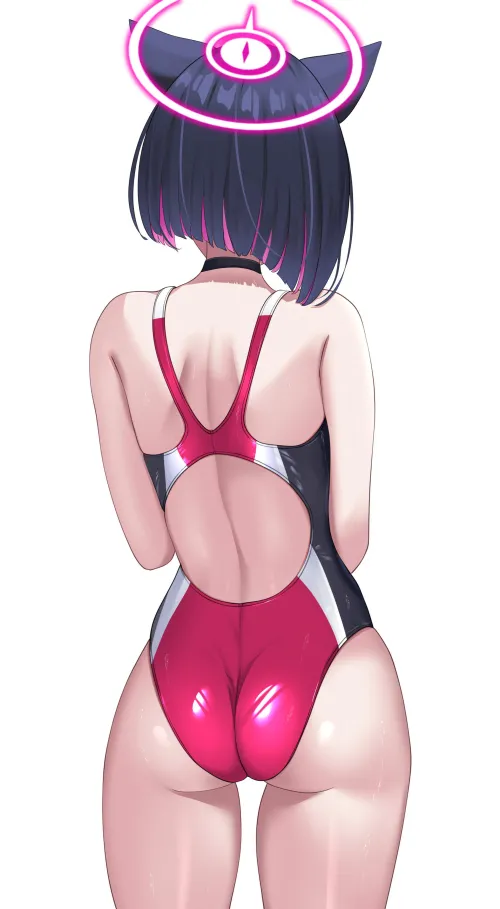 Kazusa Back View [Blue Archive]