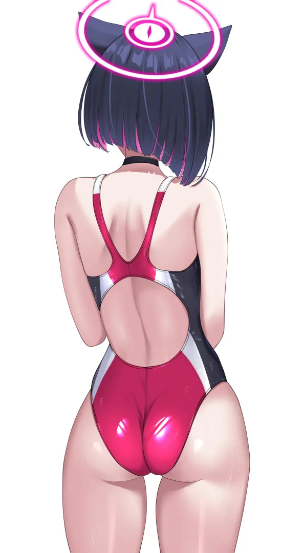 Kazusa Back View [Blue Archive]